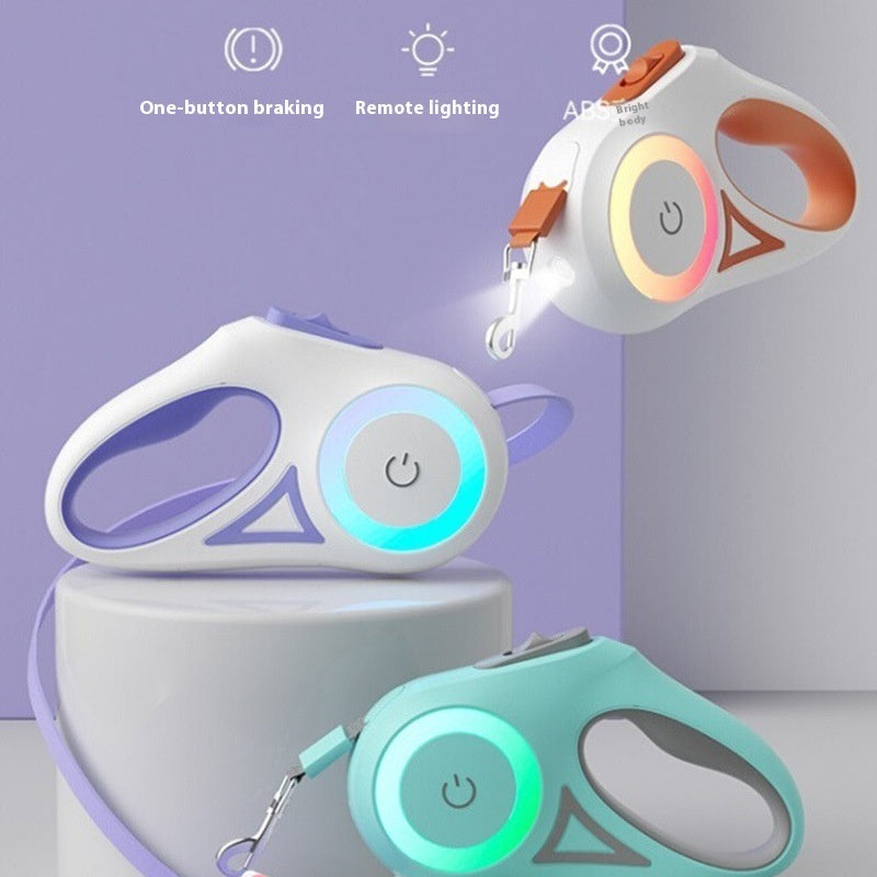 Retractable Dog Leash with Collar