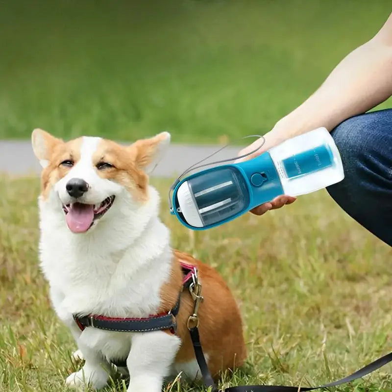 3-in-1 Portable Dog Cup — Water, Food & Waste Bags