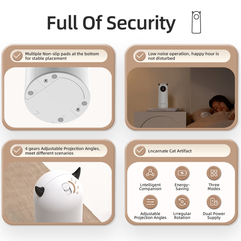 Automatic Infrared Cat Teaser Toy