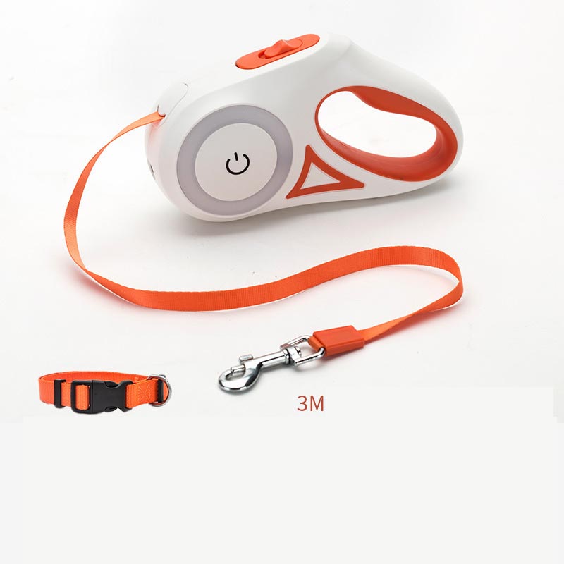 Retractable Dog Leash with Collar