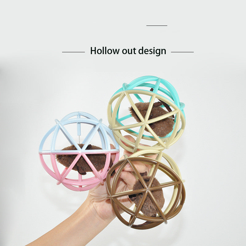 Interactive Cat Toy Ball with Cage
