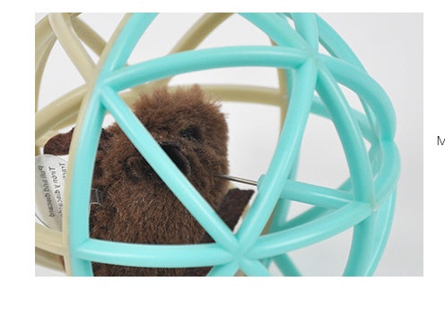 Interactive Cat Toy Ball with Cage