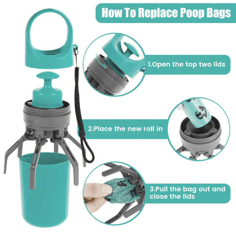 Dog Poop Scooper with Waste Bags
