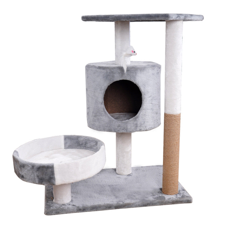 Cat Tree & Scratch Board with Cosy Nest