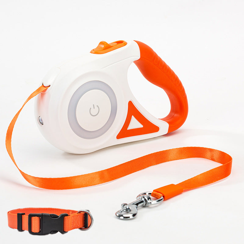 Retractable Dog Leash with Collar